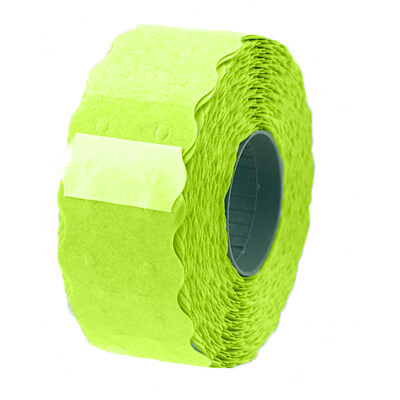 Rotlle etiquetes 26x12 groc fluorescent