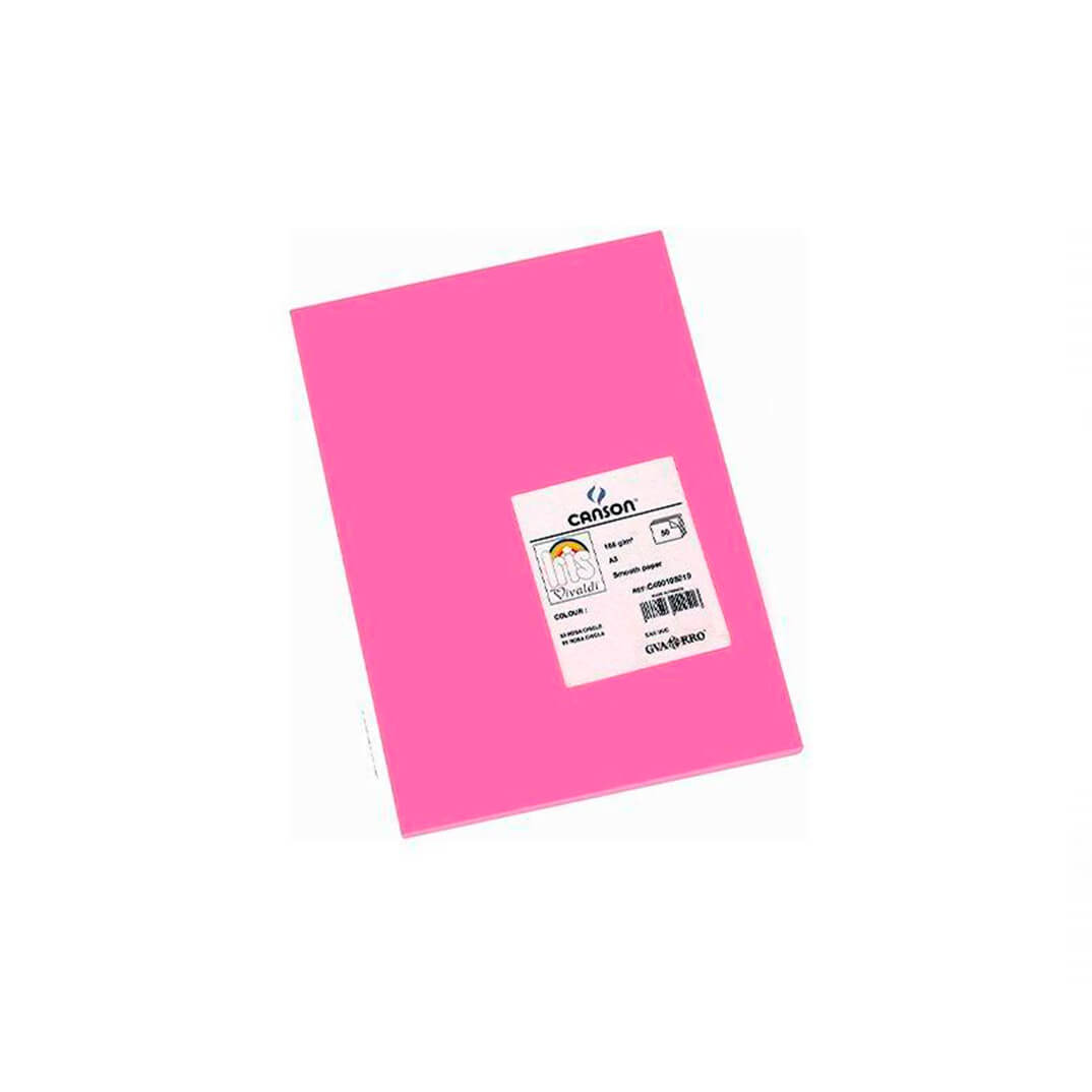 Cartulina Iris A3 185g rosa (pack 50)