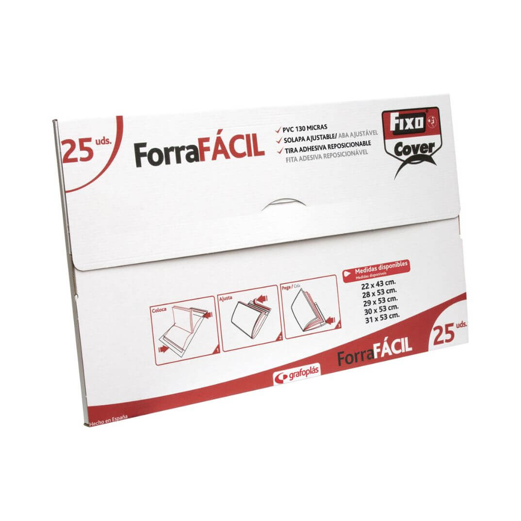 Pack 25 forros ajustables PVC 290x530 mm