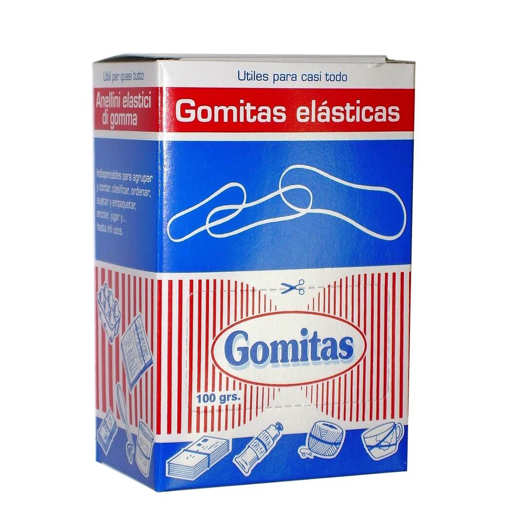 Capsa 100g gomes elàstiques 20cm
