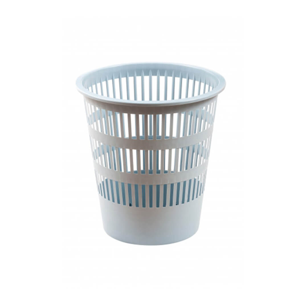 Papelera de rejilla 12 litros gris