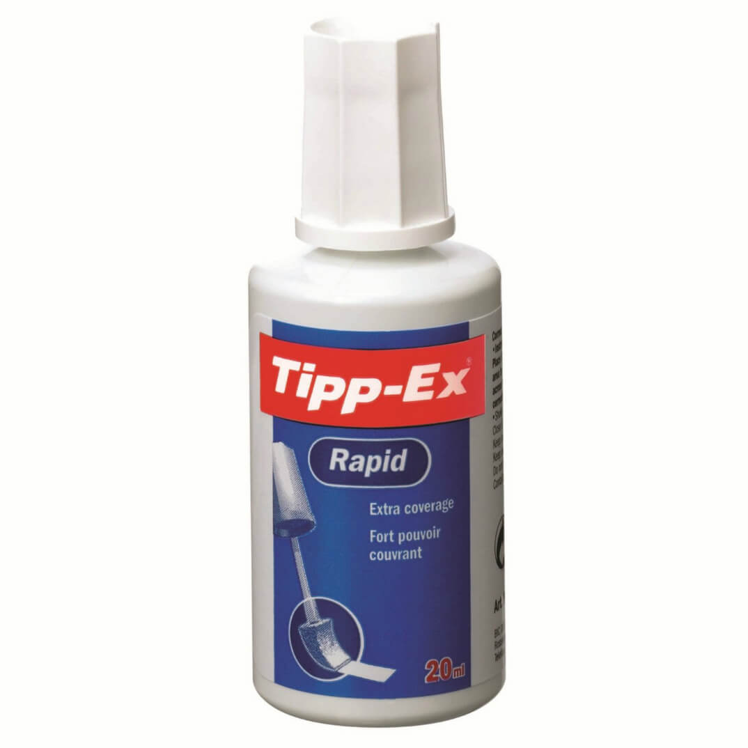 Corrector Tipp-Ex flascó 20ml amb espàtula