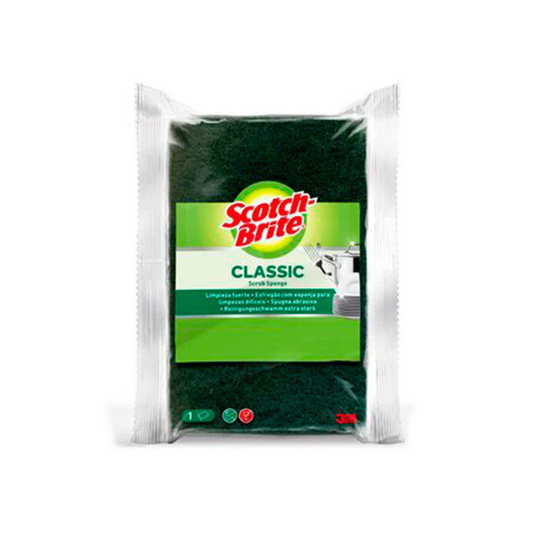 Fregall Scotch-Brite® Fibra verda amb esponja