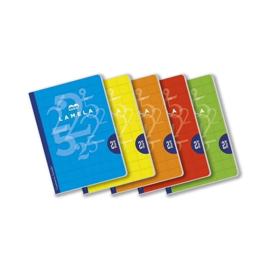 Libreta cubierta básica A4 50h 2,5mm surtido