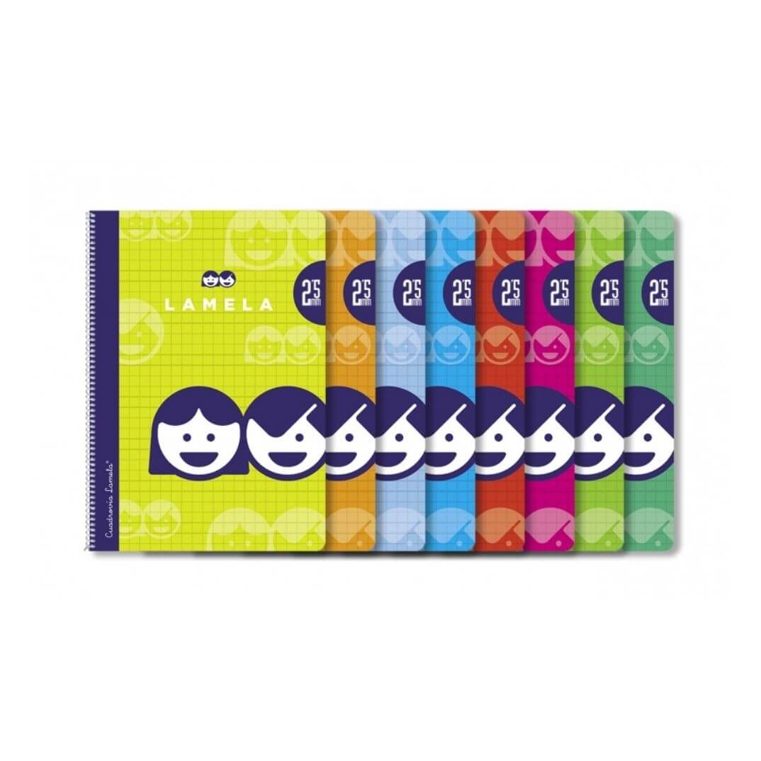 Cuadernos Cubierta Básica Cuarto 2,5mm surtido