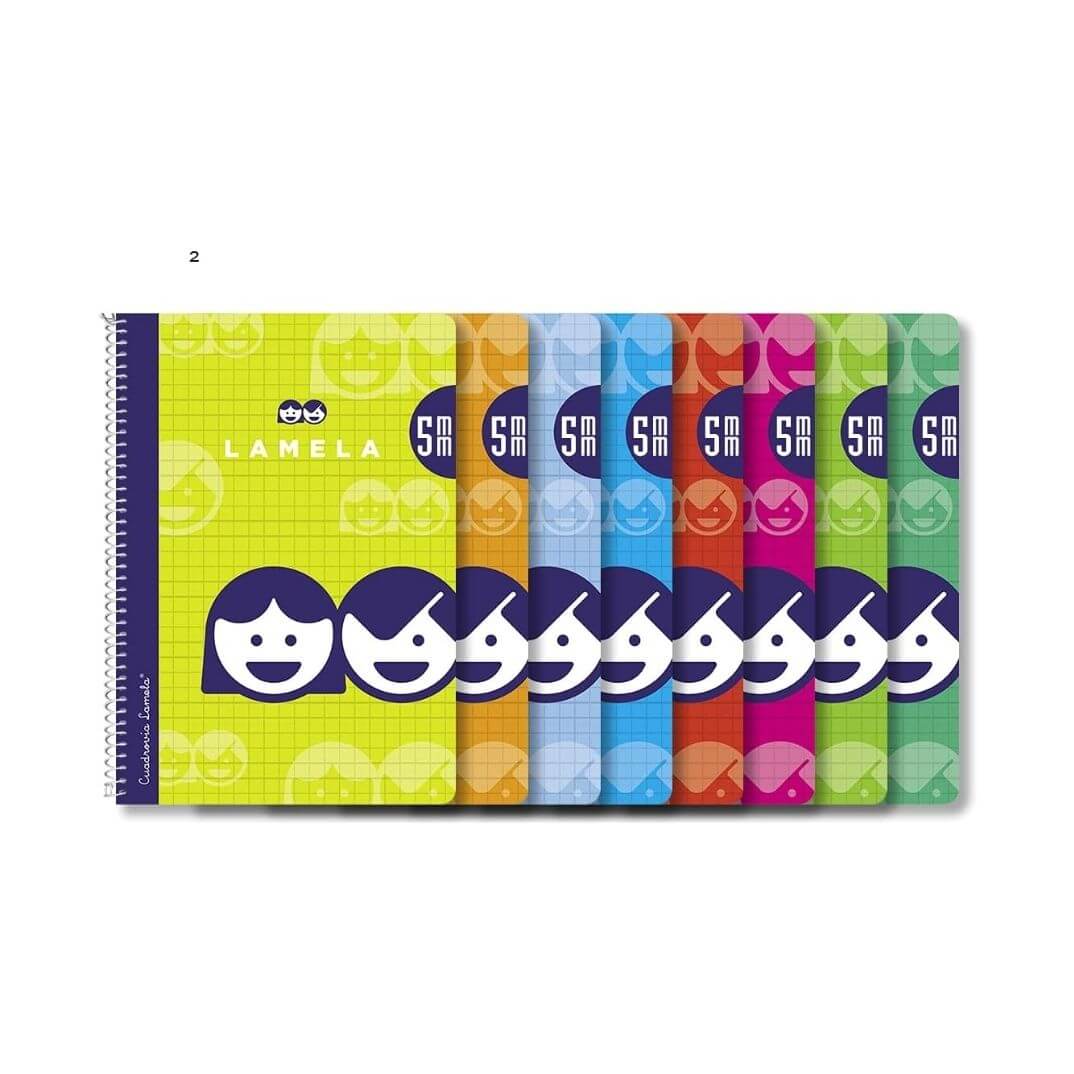 Quaderns Coberta Bàsica Quart 5mm assortit