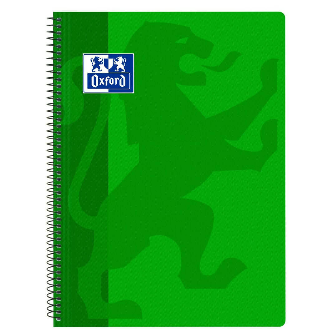 Cuaderno Oxford Classic tapas plástico verde