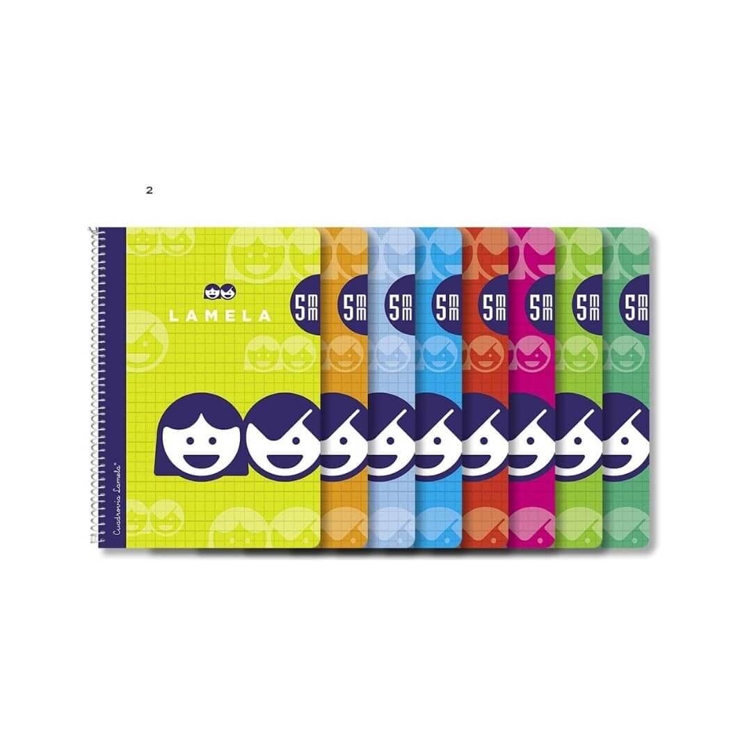 Cuadernos Cubierta Básica Folio 5mm surtido