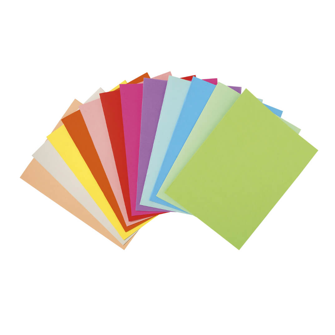 Paquete papel A4 80g 5 colores surtidos 100 hojas