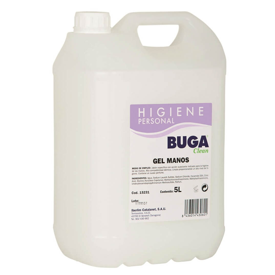 Garrafa 5 litres gel de mans dermo