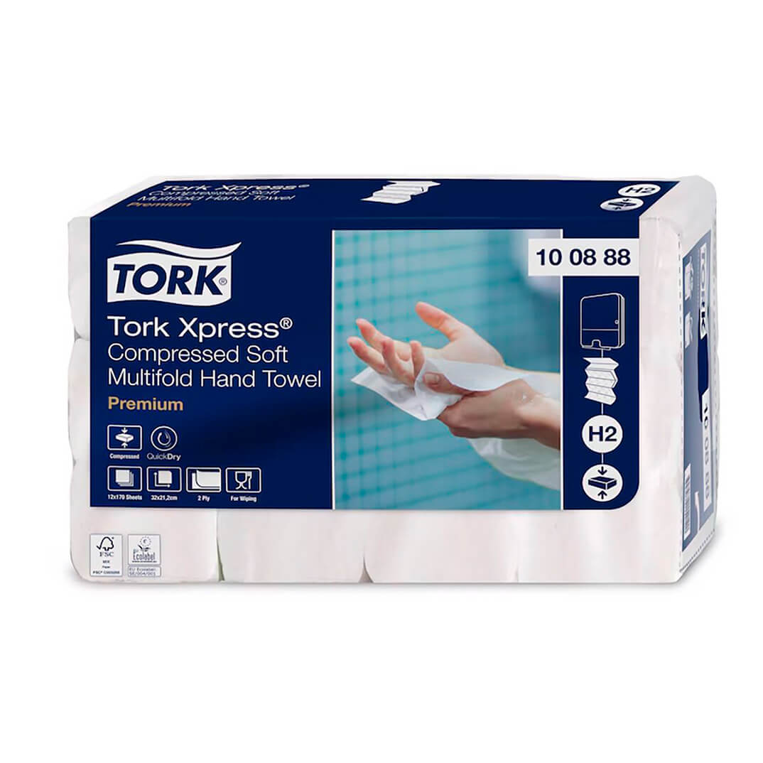 Paquete 2040 toallitas Tork Xpress H2