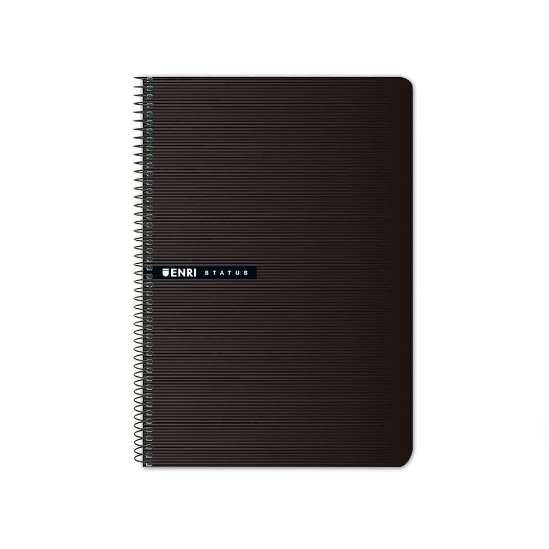 Cuaderno Status Folio C4 tapa negra 100 hojas