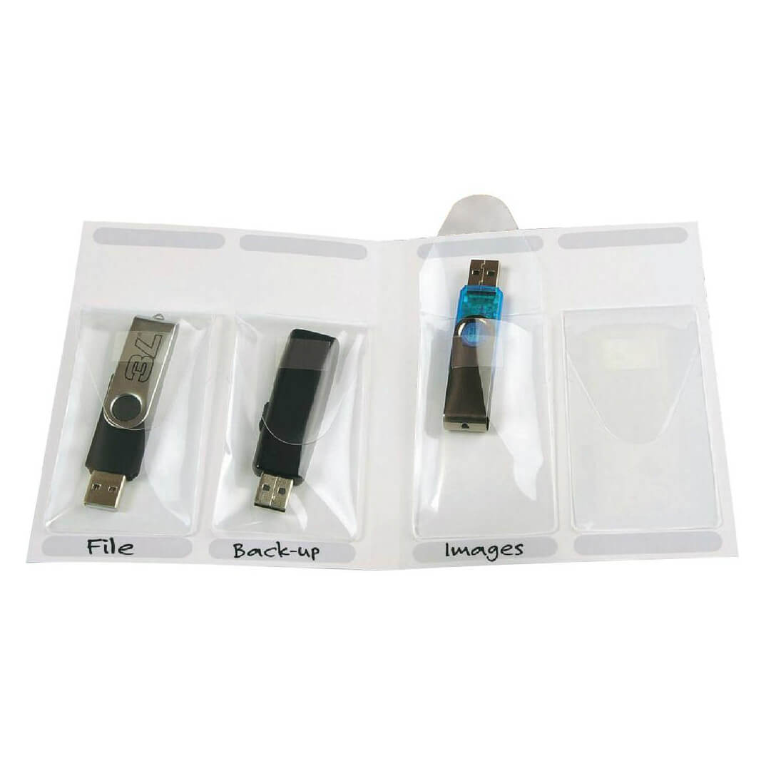 Fundes per claus USB + carpeteta pack 10