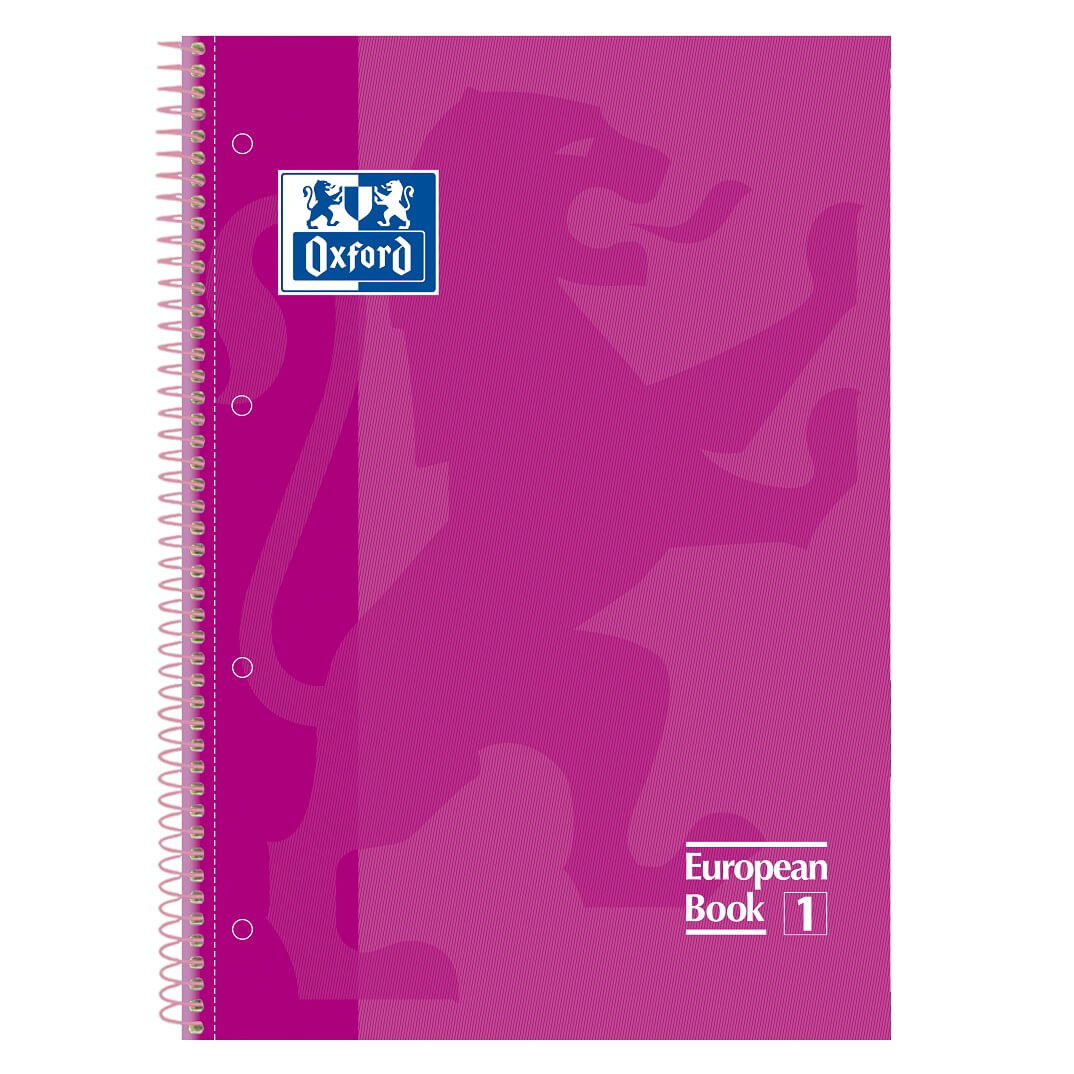 Quadern Oxford European A4 C5 fucsia 80 fulls