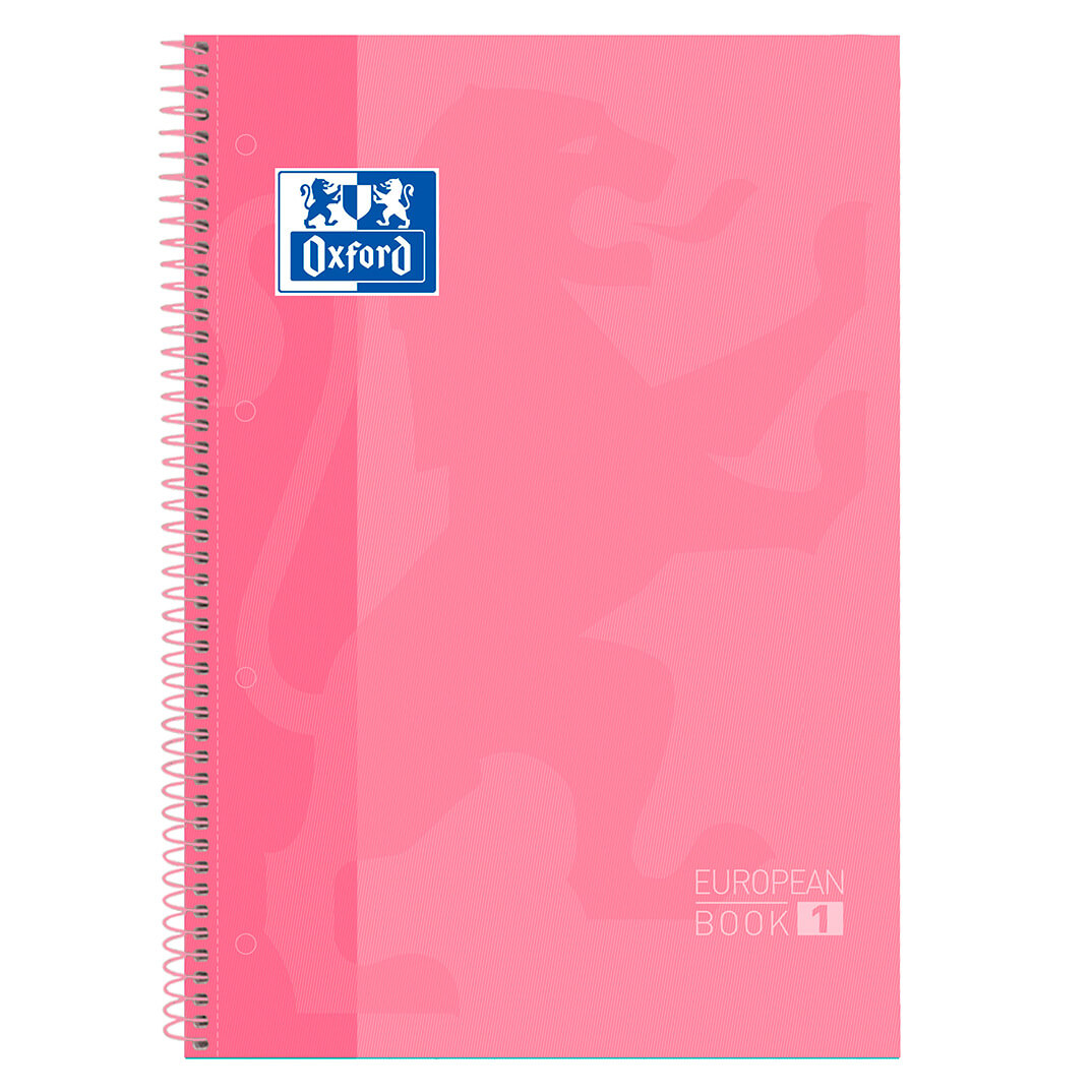 Quadern Oxford European A4 C5 rosa xiclet 80 fulls