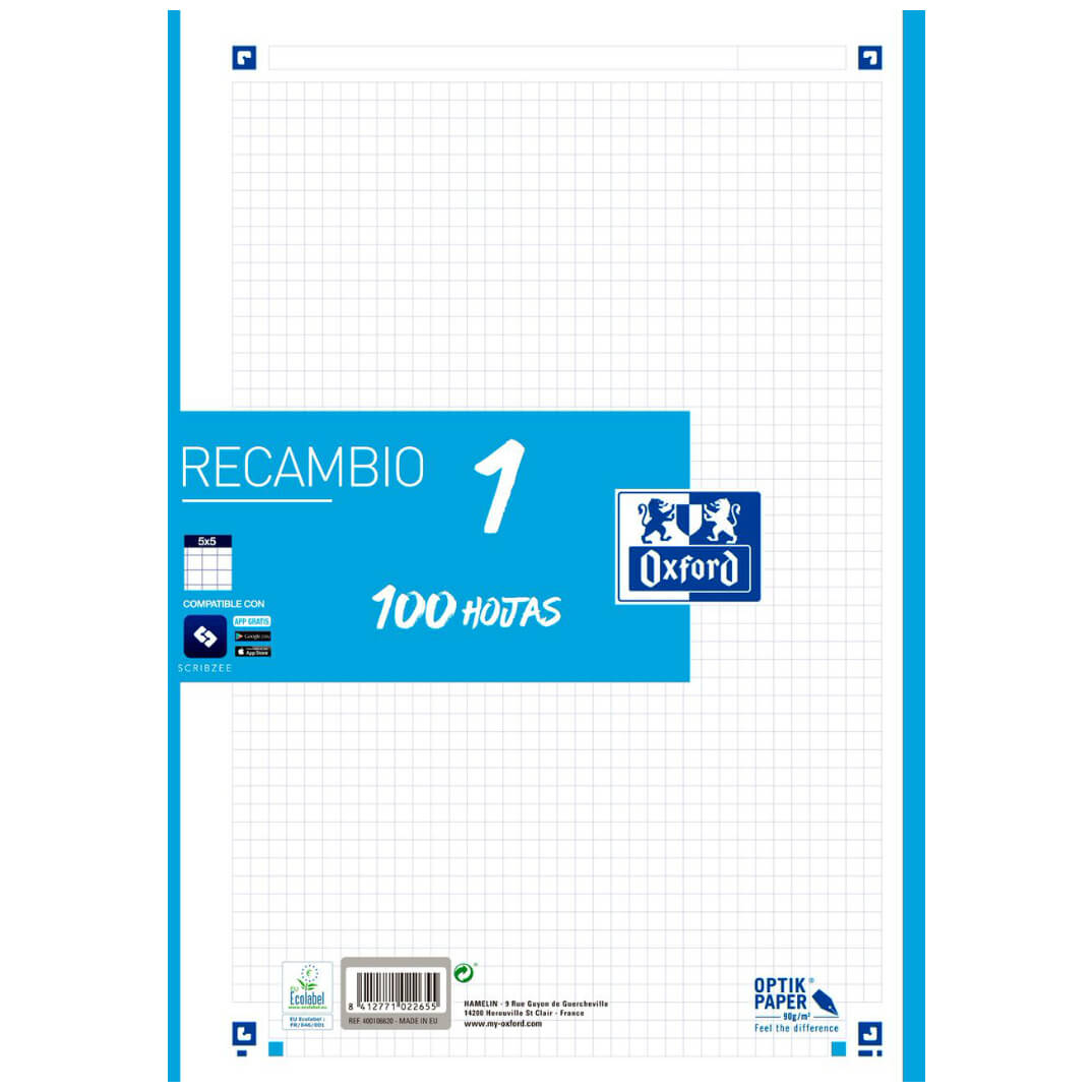 Oxford Recambio 1 color azul turquesa