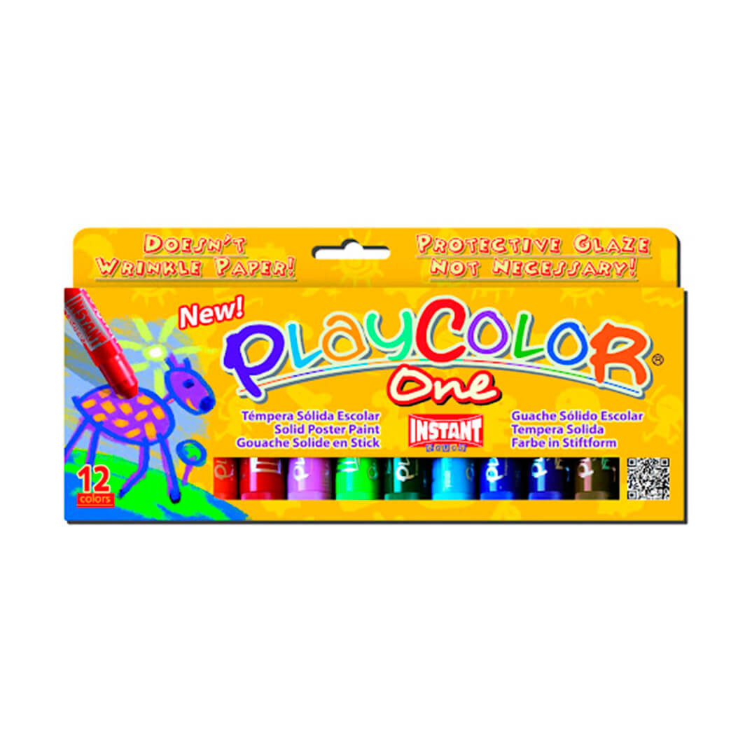 Estuche 12 témperas Playcolor surtido color