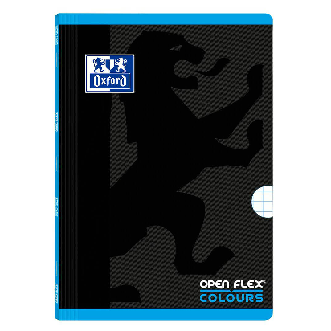 Libreta grapada Open Flex Colours azul