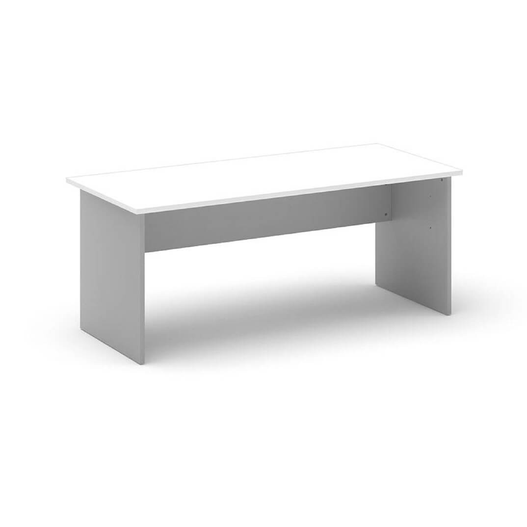Taula operativa color plata/blanco TONO T3 160x80