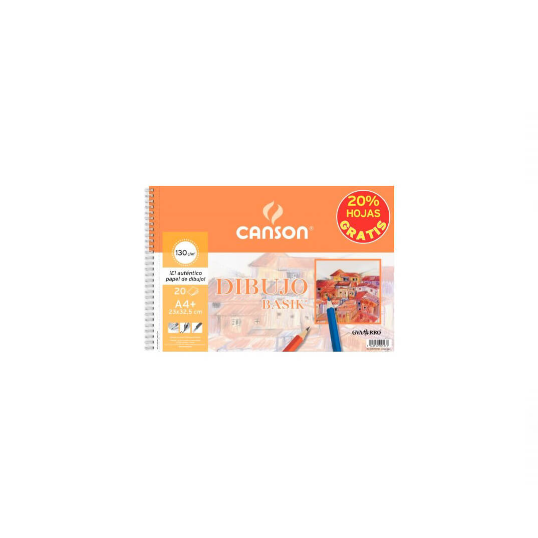 Bloc de dibuix Canson 24x32 Basik requadre 130g