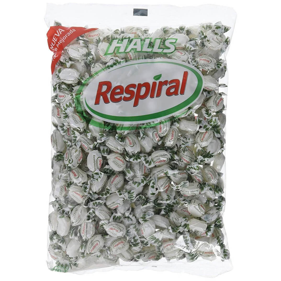 Caramels cortesia 1kg Halls menta eucaliptus