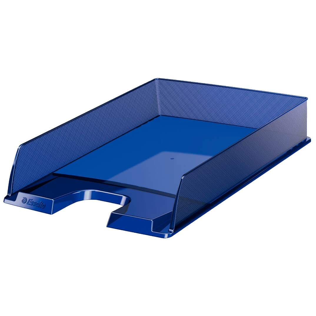 Safata Europost blau fosc translúcid