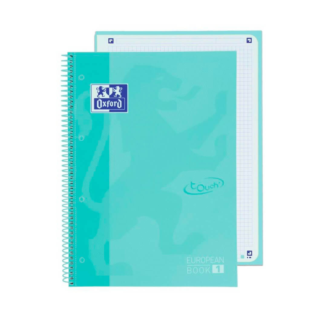 Cuaderno Oxford Touch A4 C5 ice mint pastel 80h