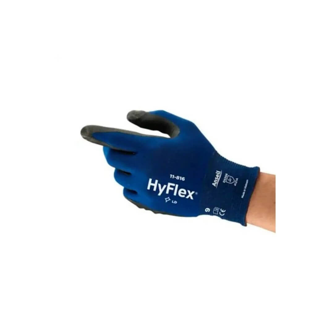 Guantes (2) Ansell Hyflex ultraligeros t-8