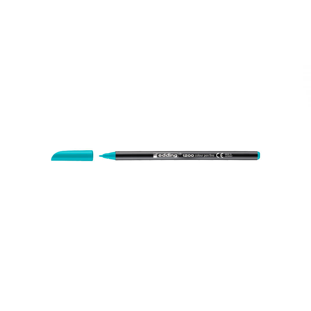 Rotulador edding 1200 azul turquesa