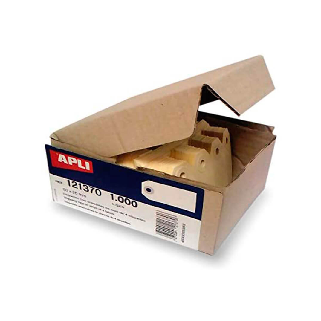 Caja de 1000 etiquetas con arandela 140x70mm
