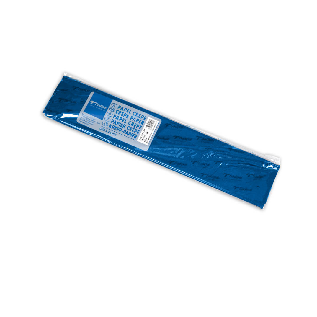 Rotllo paper crepe blau mari 50 x 250cm