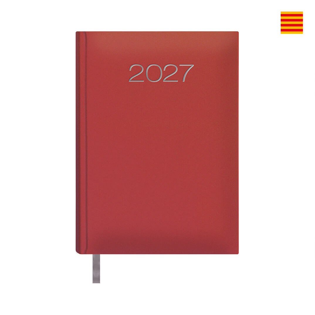 Agenda Dohe Lisboa D/P Català 14x20cm vermella