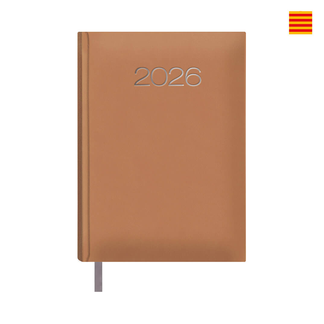 Agenda Dohe Lisboa D/P Català 14x20cm camel