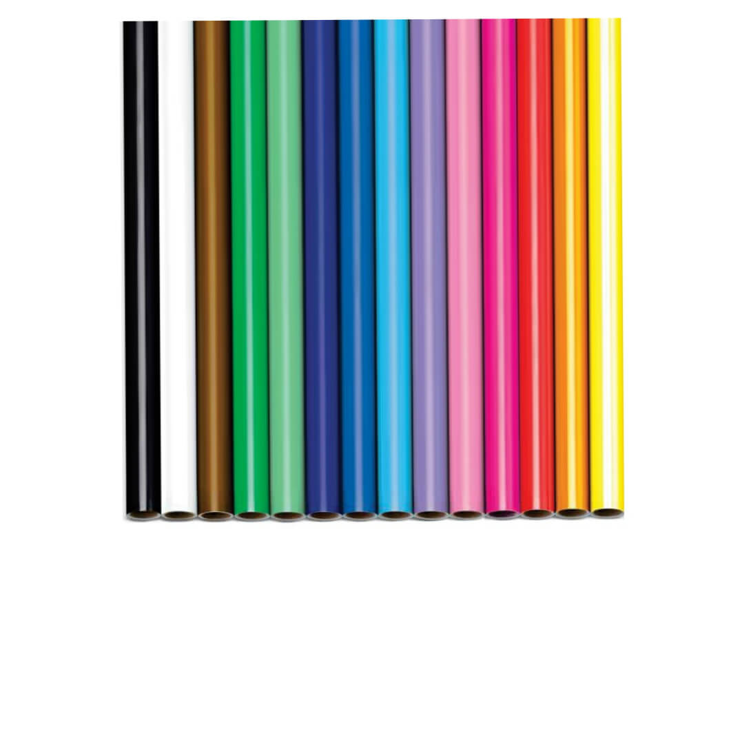 Rollo papel charol semiperforado 50x65 amarillo