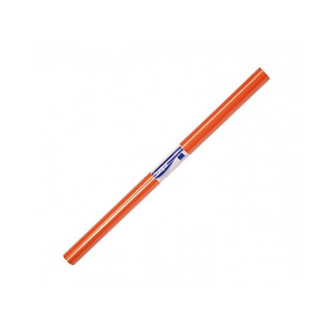 Rollo papel charol semiperforado 50x65 naranja