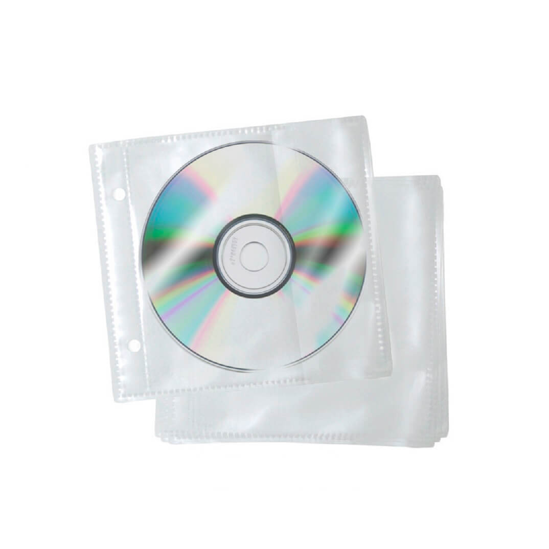 Funda de plàstic per a 1 CD pack 10 fundes
