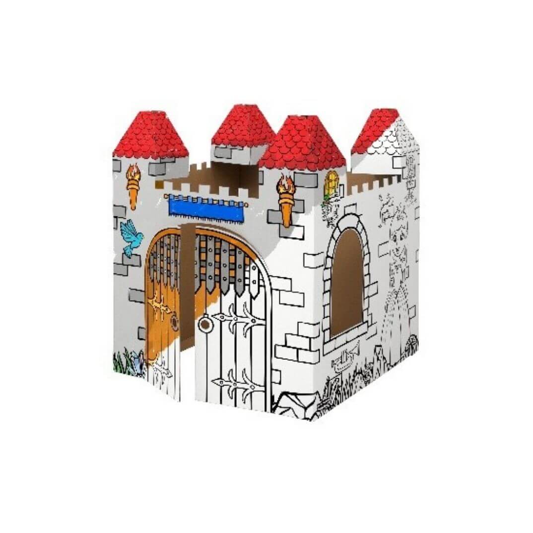 Castell de cartró XL per a pintar