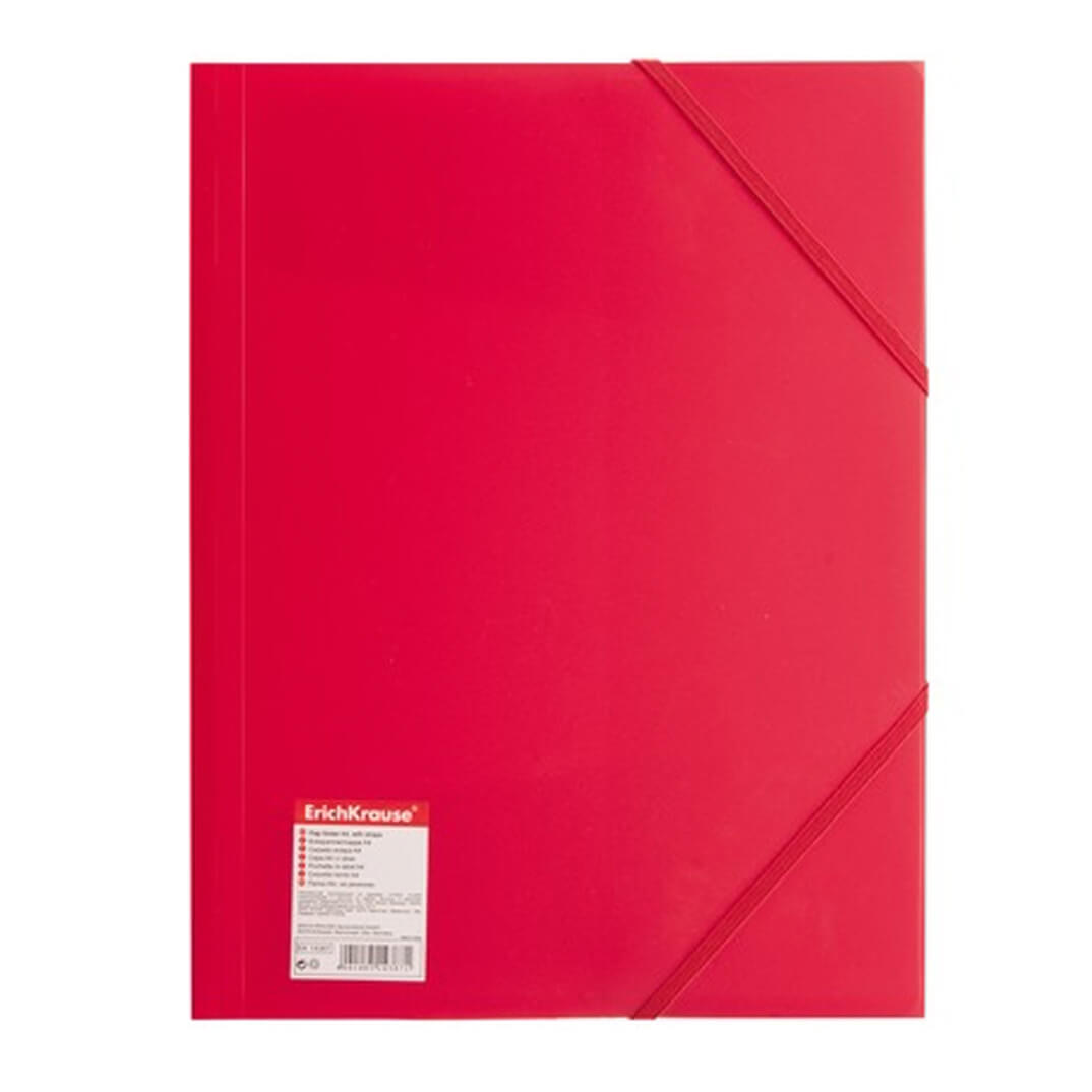 Carpeta gomes polipropilè vermella A4