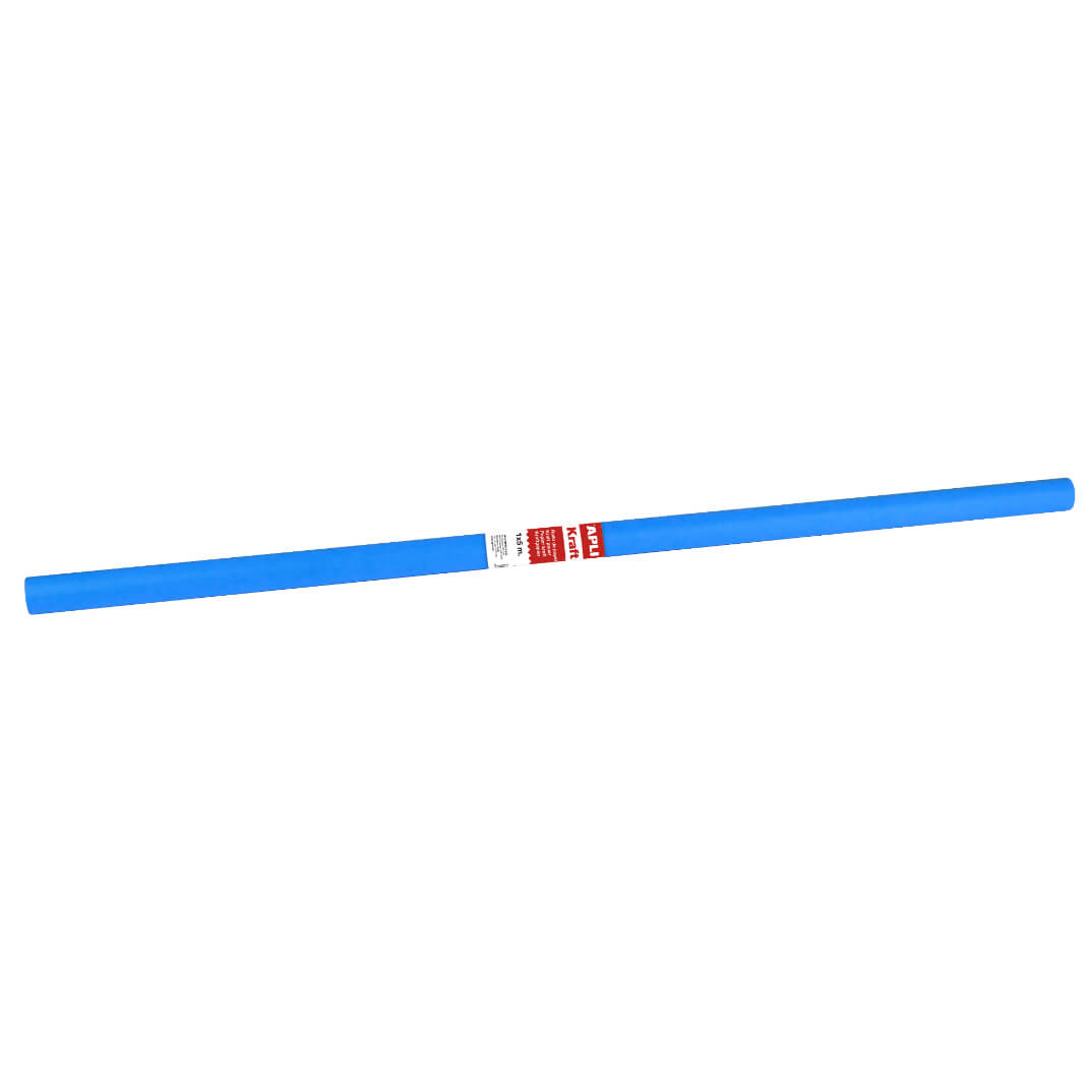 Rollo papel kraft azul 1x25m