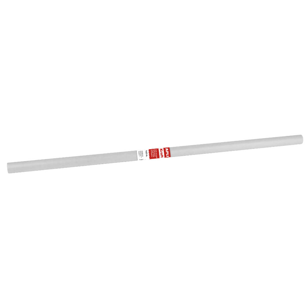 Rollo papel kraft blanco 1x25m