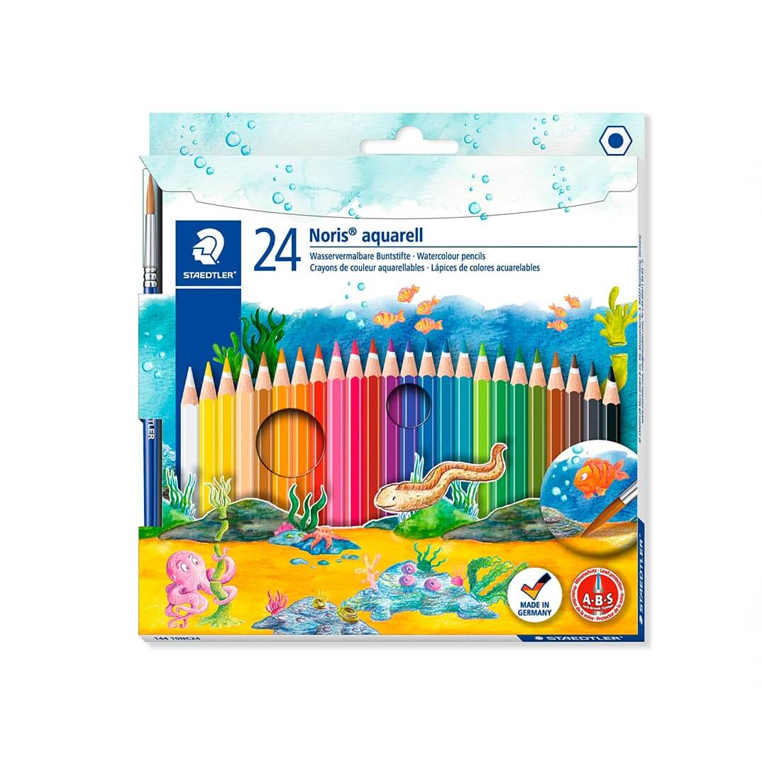 Caixa 24 llapis Noris Club aquarell