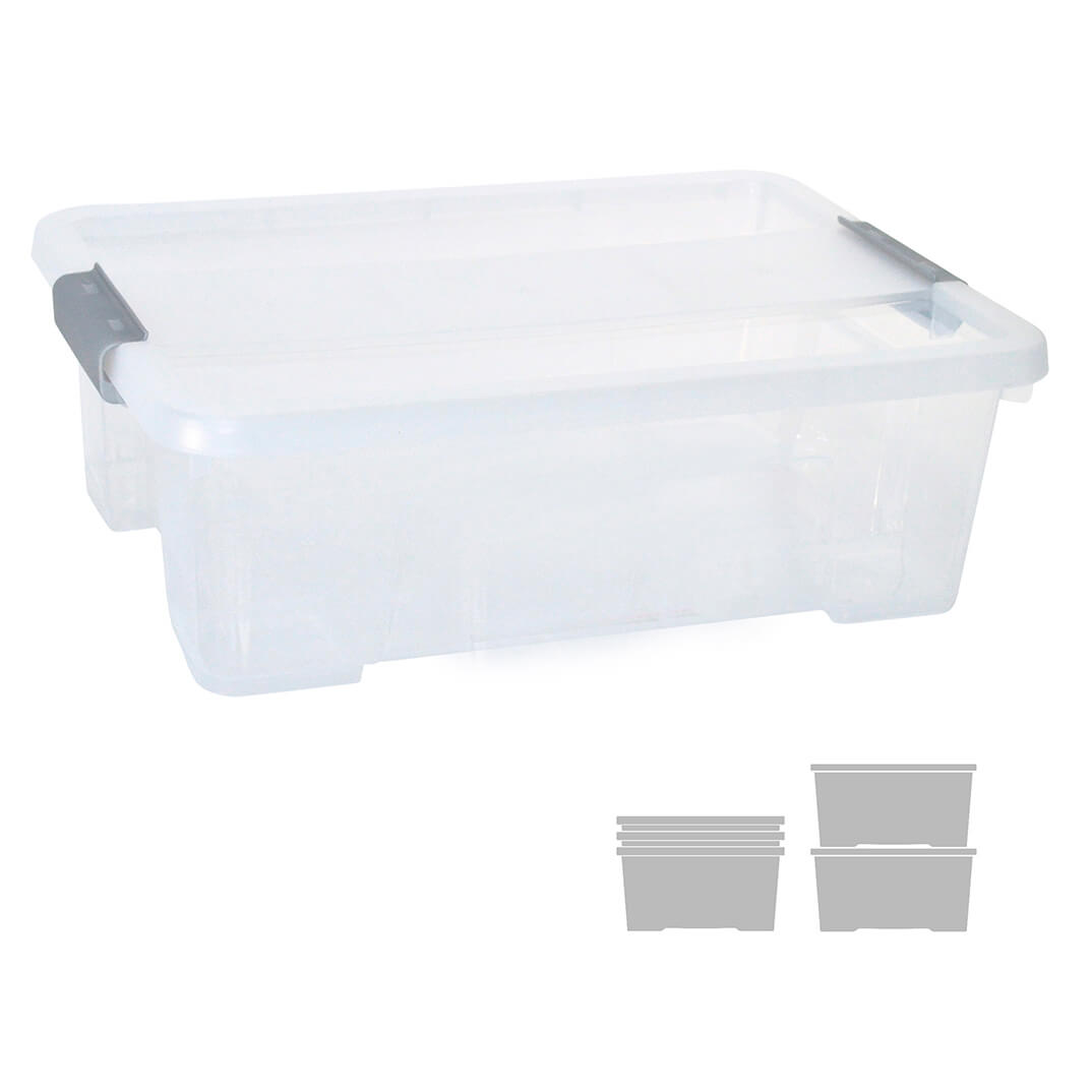 Caja almacenaje con tapa Archivo 2000 10 litros