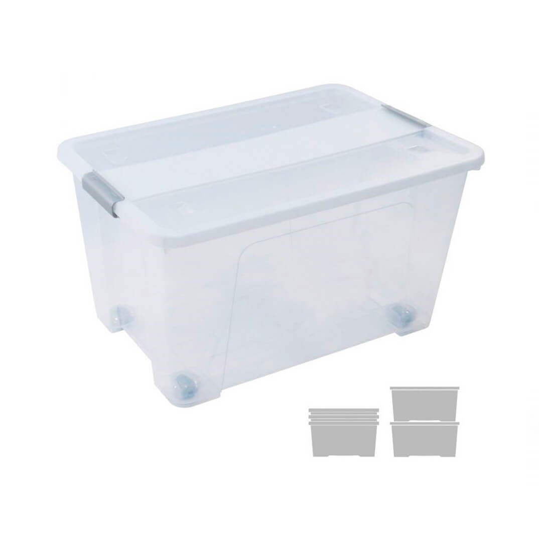 Caja almacenaje con tapa Archivo 2000 52 litros