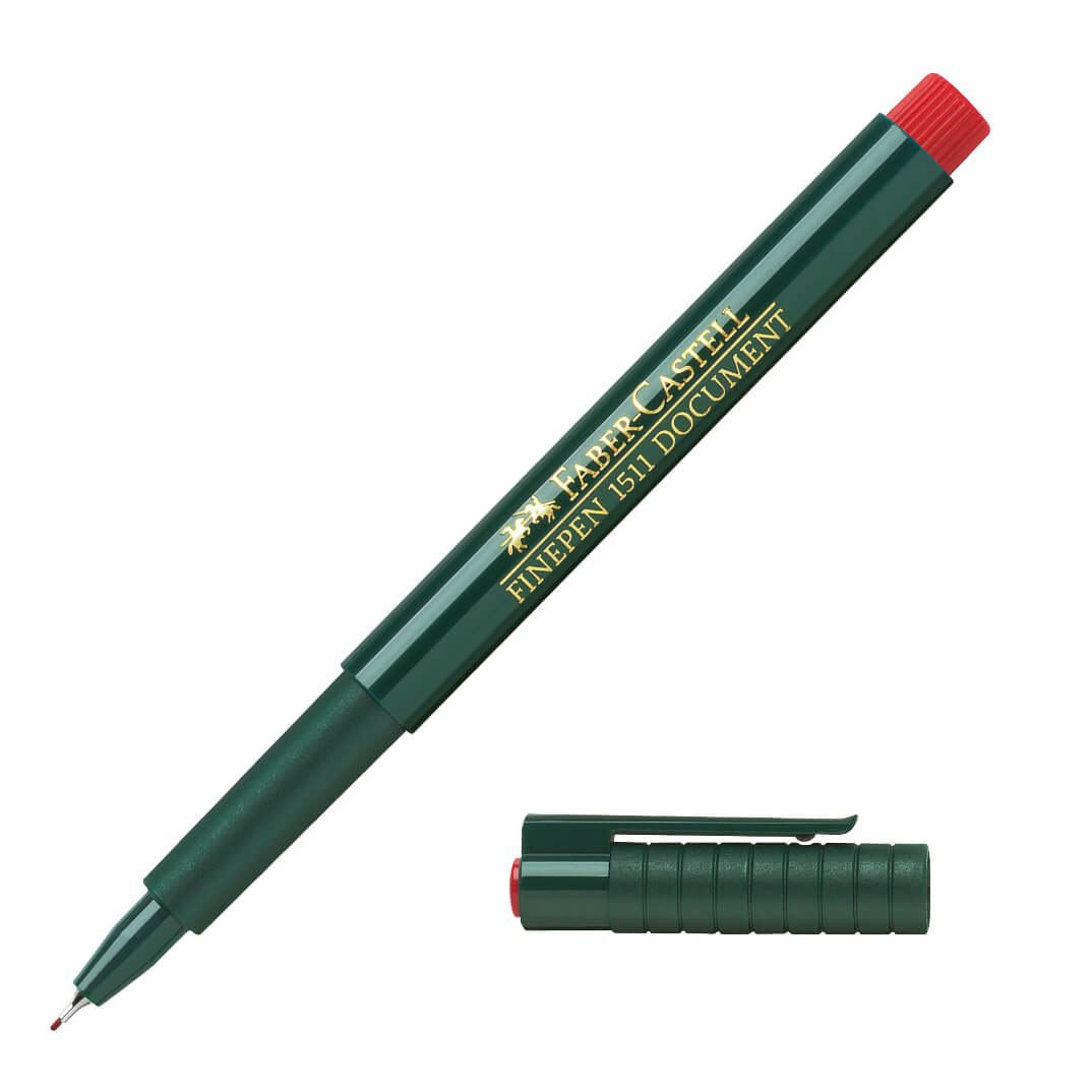 Rotulador Faber-Castell finepen 1511 rojo