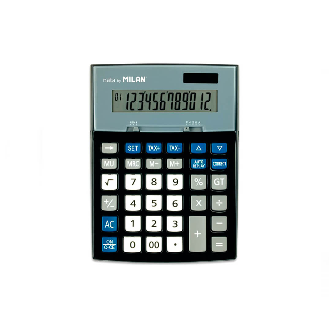 Calculadora Milan 12 dígits negre