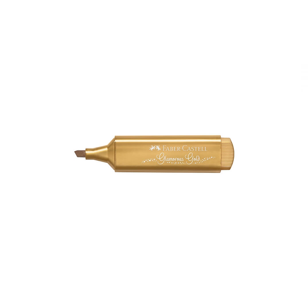 Marcador Faber-Castell Texliner metal oro