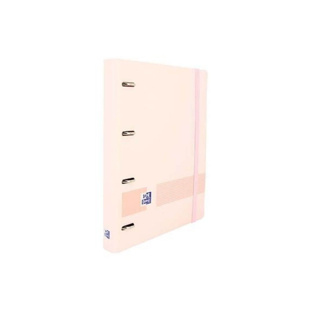 Carpeta con recambio Oxford A4 4a 35mm 100h rosa