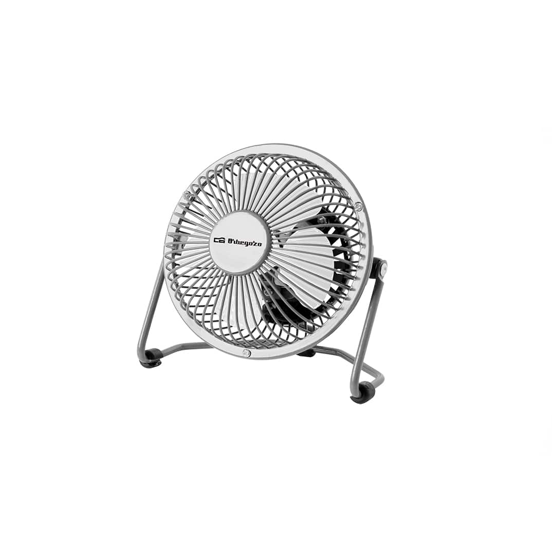 Ventilador mini sobretaula USB 10 cm plata