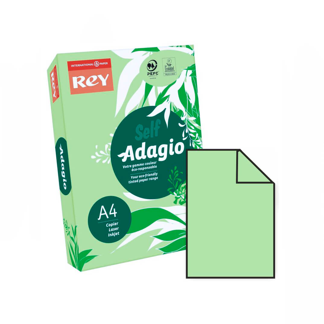 Paquet paper Adagio A4 80g verd maragda