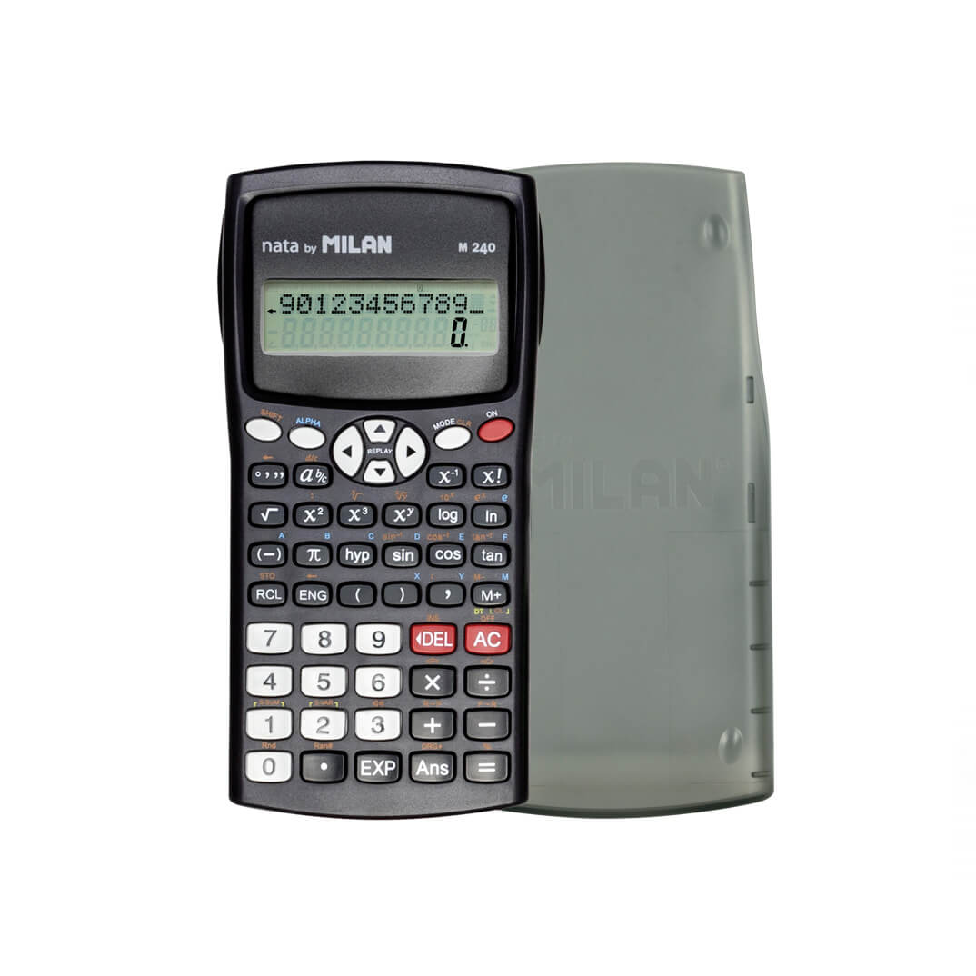Calculadora científica Milan M240 tapa gris